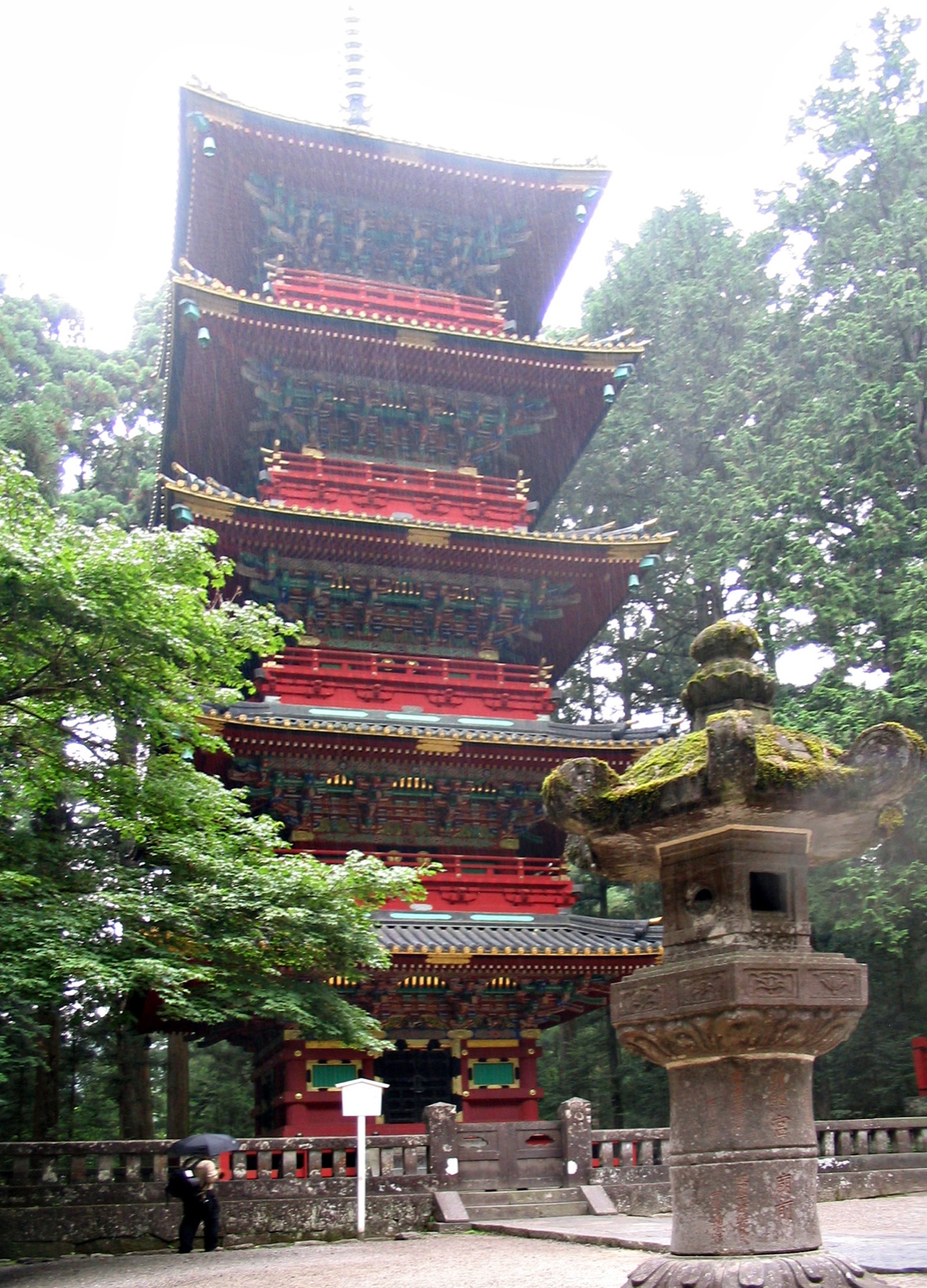 The five-story pagoda at Nikko Toshogu