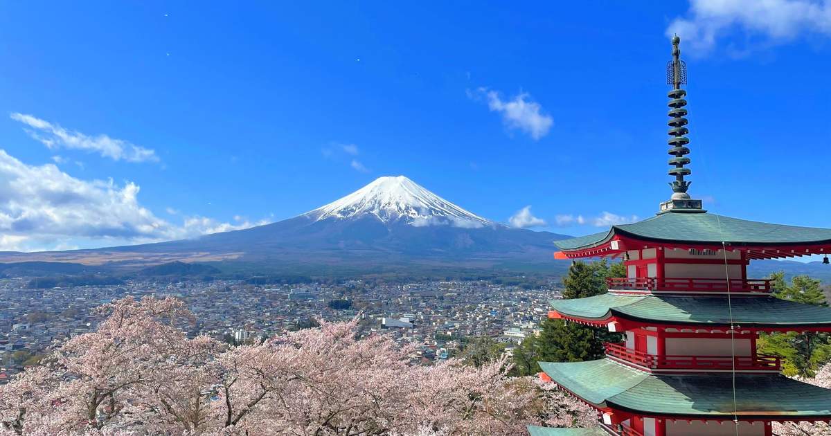 Mount Fuji reflected across Lake Kawaguchiko